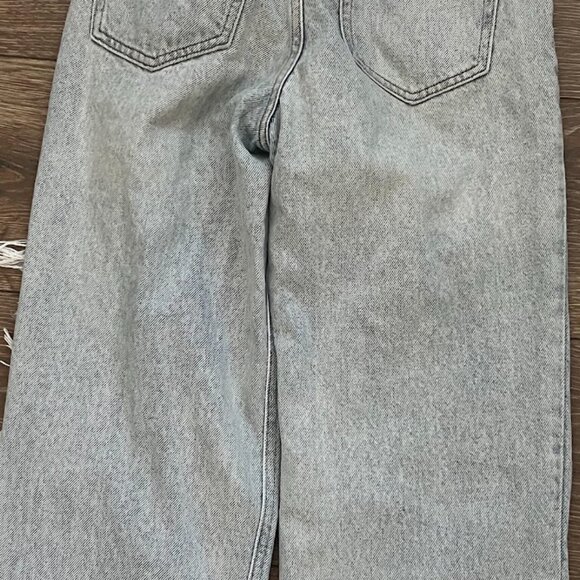 PacSun 90s Boyfriend Distressed Light Wash Denim Jeans Size 22 - Picture 10 of 16